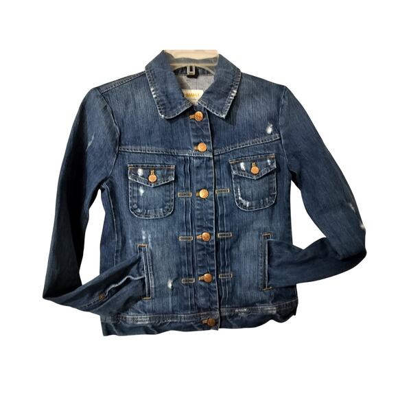 3510) J. Crew Denim Button Down Long Sleeve Jacket Size XS - Picture 2 of 8